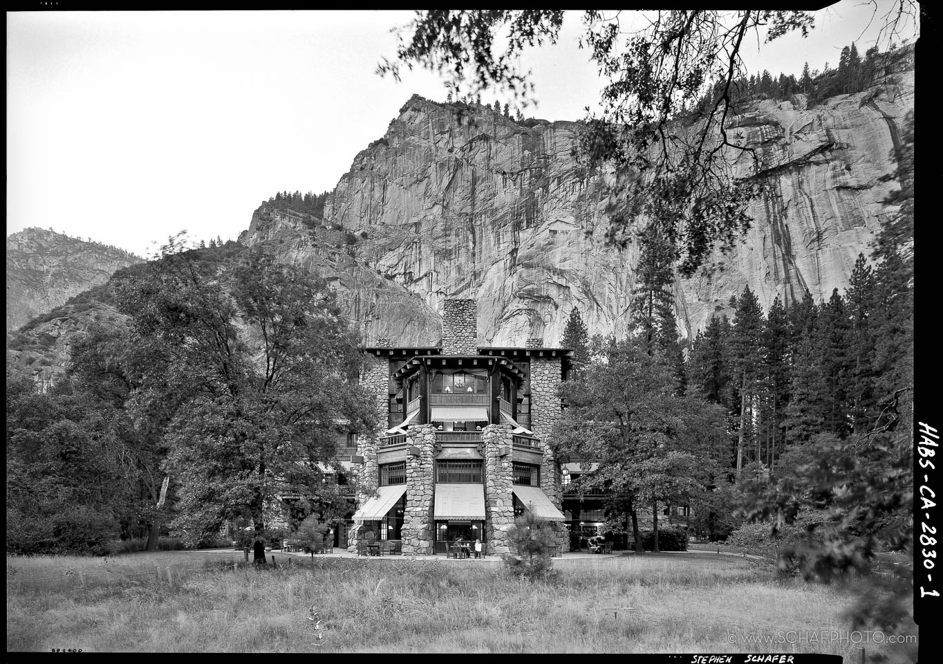 HABS Photograph of the Ahwahnee Hotel in Yosemite National Park