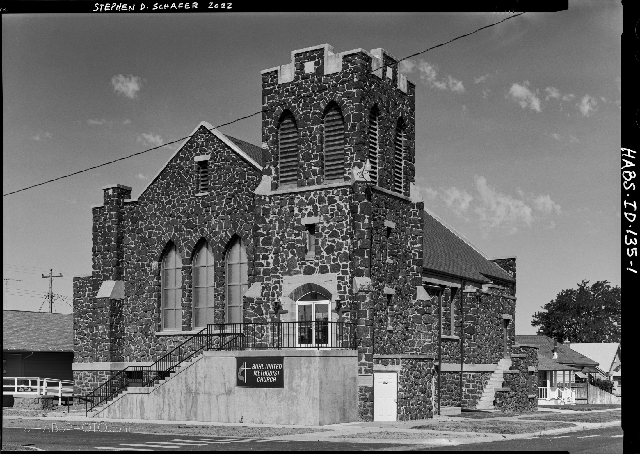 HABS Photograph of Idaho Buhl Methodist Church